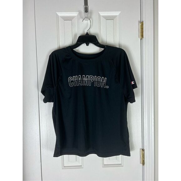 Champion Womens Black Crop Top XL - Picture 1 of 4